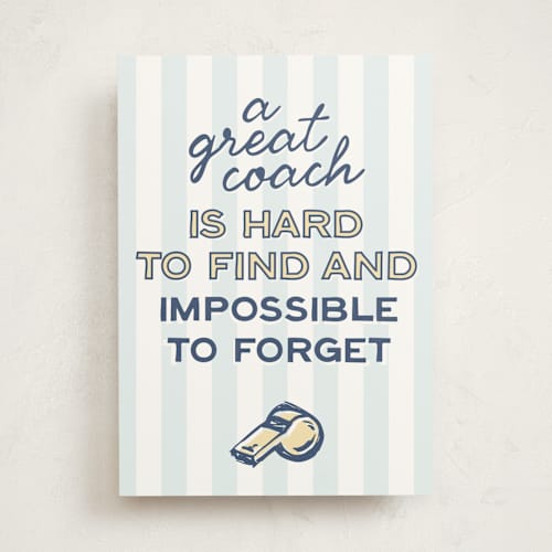 This is a sky greeting cards with standard by Jessie Steury called great coach printing on signature in greeting cards