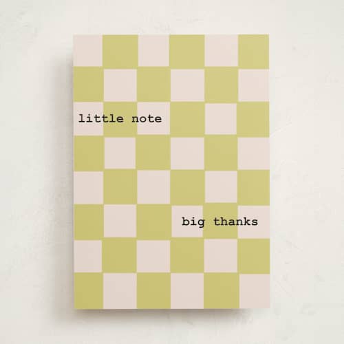 This is a olive greeting cards with standard by MK Studio called cream and olive geometry printing on signature in greeting cards