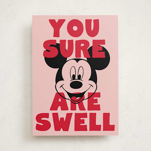 This is a firetruck greeting cards with standard by Baumbirdy called disney's swell printing on signature in greeting cards