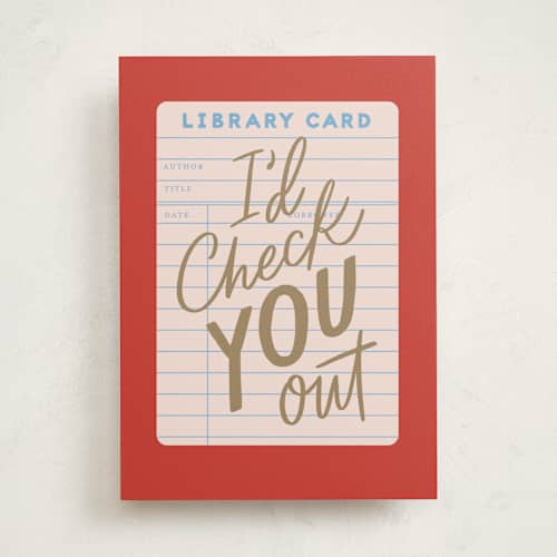 This is a cherry valentines day cards with standard by Alethea and Ruth called i'd check you out printing on signature in greeting cards