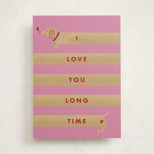 This is a phlox valentines day cards with standard by Bethan called long printing on signature in greeting cards