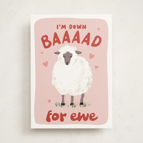 This is a cotton candy valentines day cards with standard by Everett Paper Goods called for ewe printing on signature in greeting cards