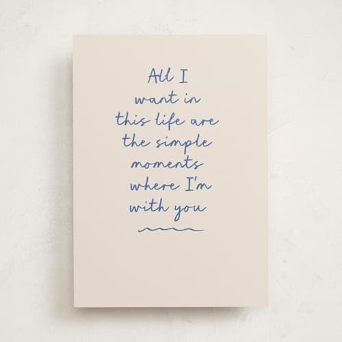 This is a wheat valentines day cards with standard by Leah Ragain called simple moments printing on signature in greeting cards