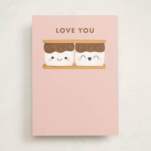This is a grapefruit valentines day cards with standard by Itsy Belle Studio called s'more printing on signature in greeting cards