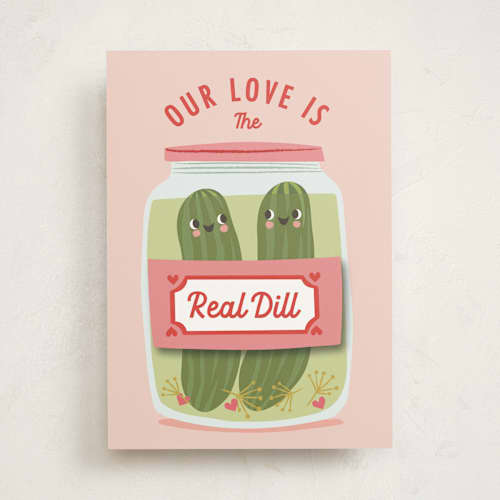 This is a camellia valentines day cards with standard by Karidy Walker called the real dill printing on signature in greeting cards