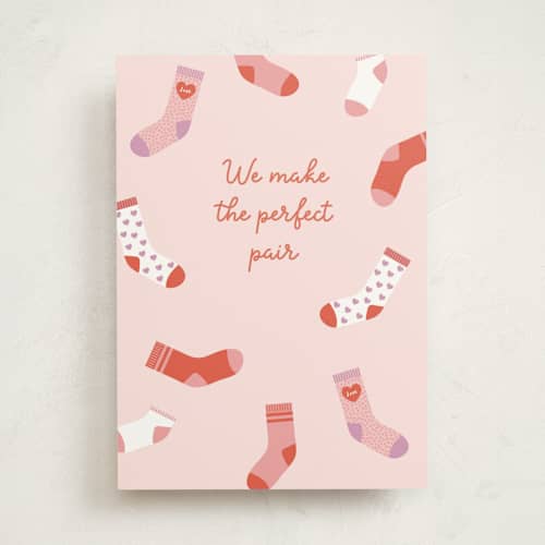 This is a carnation valentines day cards with standard by Annie Holmquist called perfect pair printing on signature in greeting cards