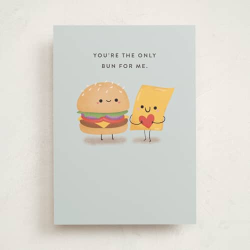 This is a icy mist valentines day cards with standard by Itsy Belle Studio called the only bun printing on signature in greeting cards