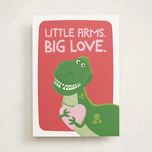 This is a guava valentines day cards with standard by Shannon Kohn called disney and pixar's rex printing on signature in greeting cards