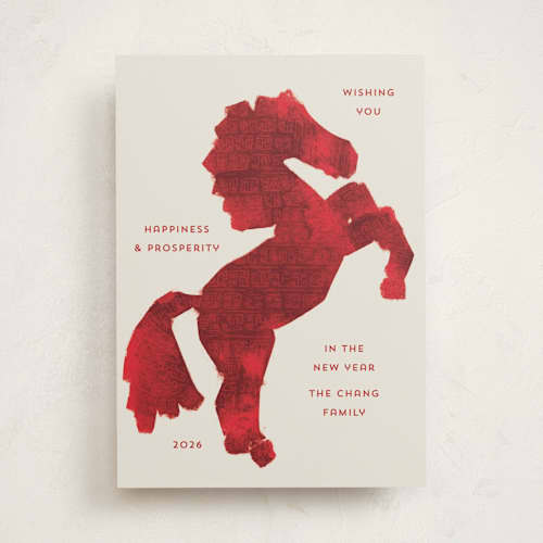 This is a lychee chinese new year cards with standard by Gwen Bedat called pok fu lam printing on signature in standard