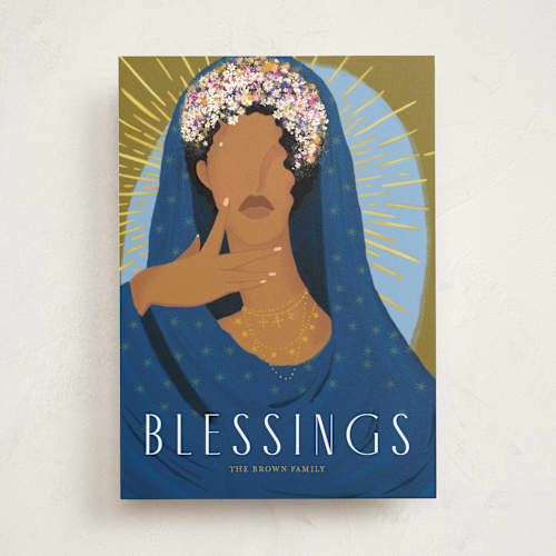 This is a olive met with standard by Marabou Design called blessed printing on signature in standard