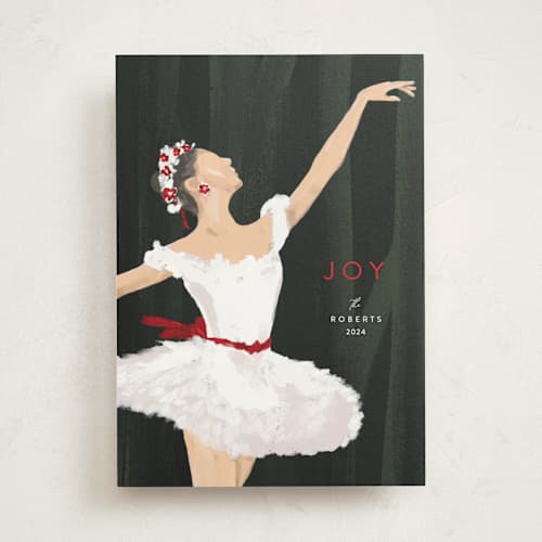 This is a scarlet met with standard by Robin Ott called joyful ballerina printing on signature in standard
