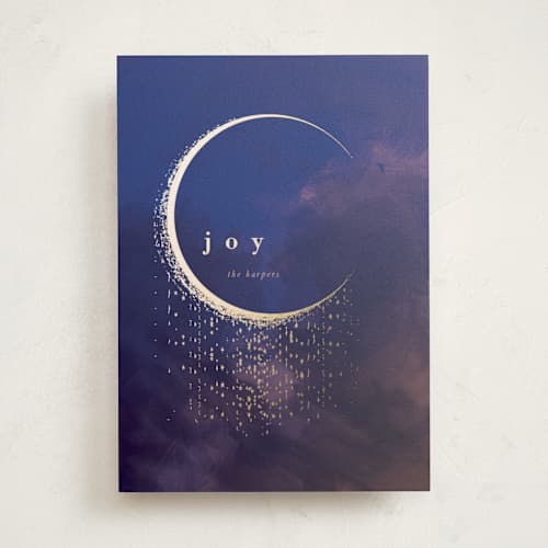 This is a cobalt met with foil pressed by Lori Wemple called moon printing on signature in standard