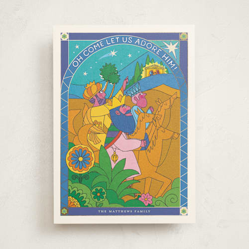 This is a azure met with foil pressed by Morgan Ramberg called a starlit journey printing on signature in standard