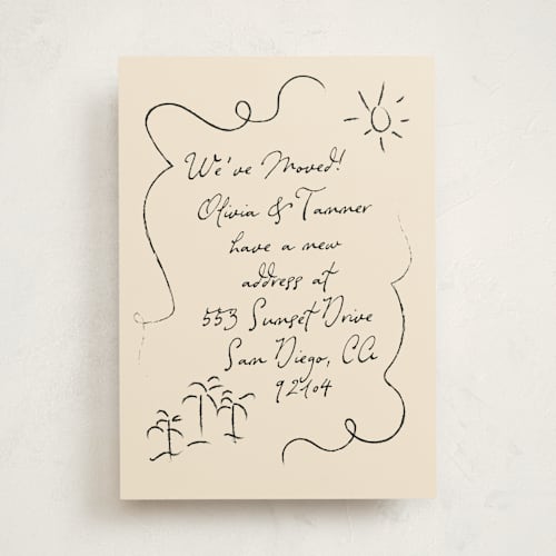 This is a sand moving announcements with standard by Ashley Iwafuchi called sunny love printing on signature in standard