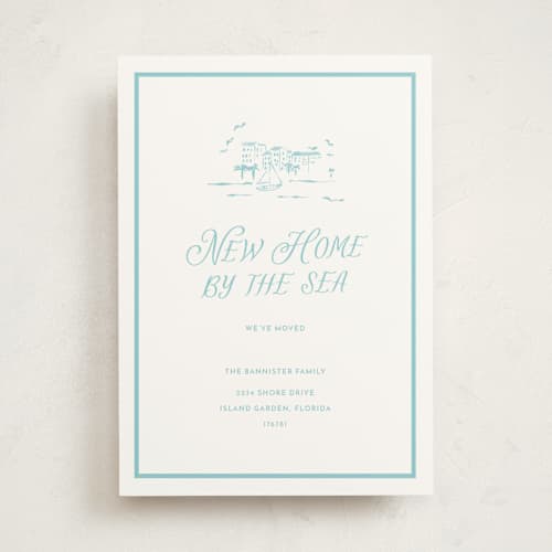 This is a caribe moving announcements with standard by Pati Cascino called by the sea printing on signature in standard