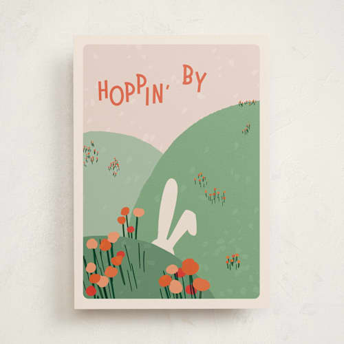 This is a garden tbd with standard by Merian called bunny trail printing on signature in greeting cards