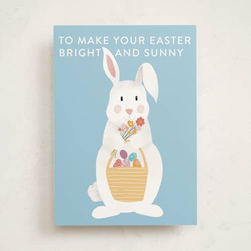 This is a sky tbd with standard by Jenna Holcomb called bunny money printing on signature in greeting cards