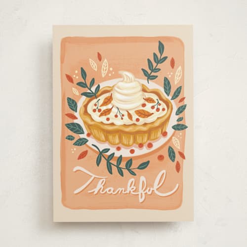 This is a creamsicle tbd with standard by Charla Pettingill called thankful heart printing on signature in greeting cards