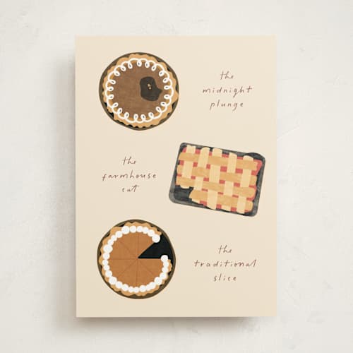 This is a buttercream tbd with standard by Kamala Nahas called any way you slice it printing on signature in greeting cards
