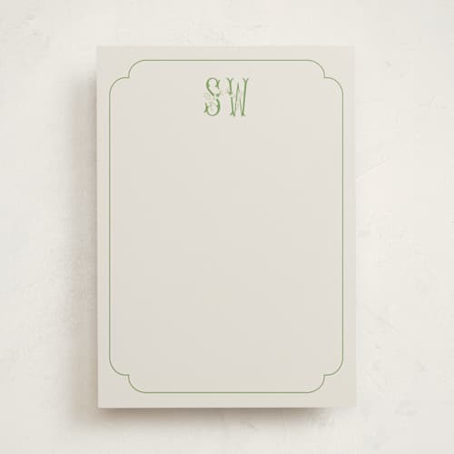 This is a spring personalized stationery thank you cards with standard by Alize Cetintas Kure called blooming letters printing on signature in 5x7