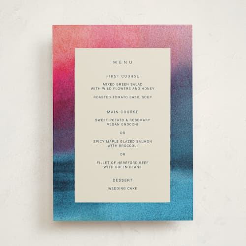 This is a sunset part menus with standard by Sumak Studio called at dusk printing on signature in standard
