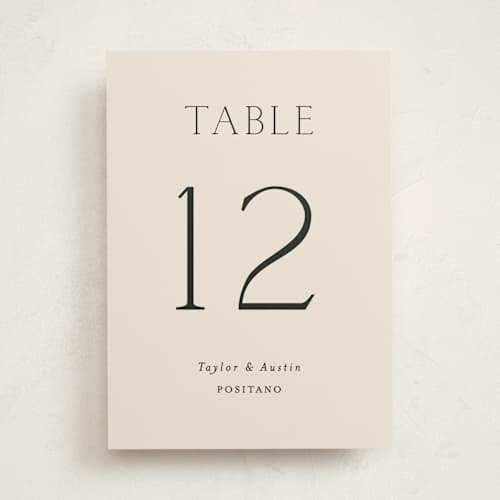 This is a linen party table numbers with standard by Vanessa Doyle called in love printing on doublethick in standard