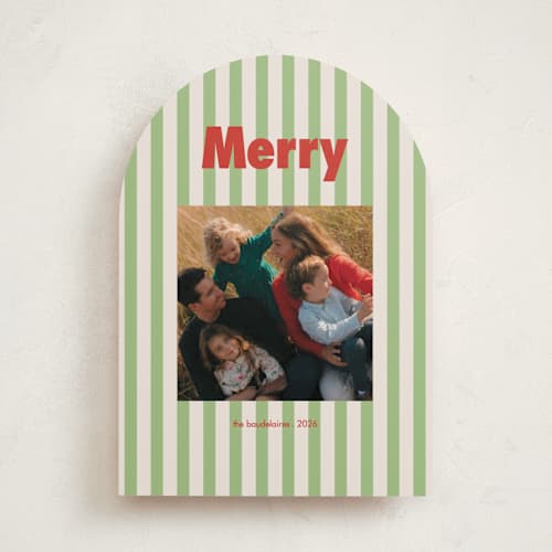 This is a apple holiday photo cards with standard by Morgan Kendall called vintage prep printing on recycled smooth signature in standard