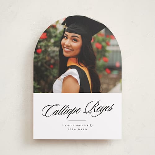 This is a newspaper graduation announcements with standard by Lea Delaveris called most classic printing on recycled smooth signature in standard