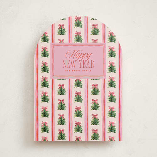 This is a strawberry non photo holiday cards with standard by Claudia Orengo called preppy memories printing on signature in standard