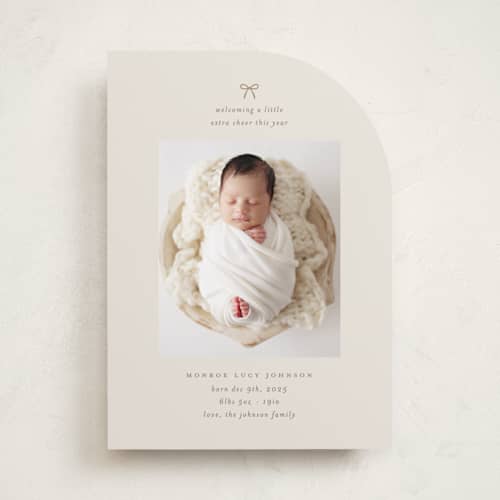 This is a latte babys first christmas with standard by Carolyn Nicks called our precious gift printing on recycled smooth signature in standard