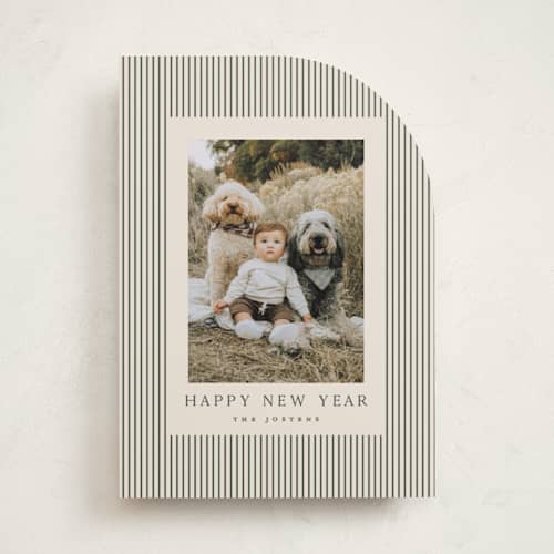 This is a balsam new year photo cards with standard by Kristie Kern called the prep printing on recycled smooth signature in standard