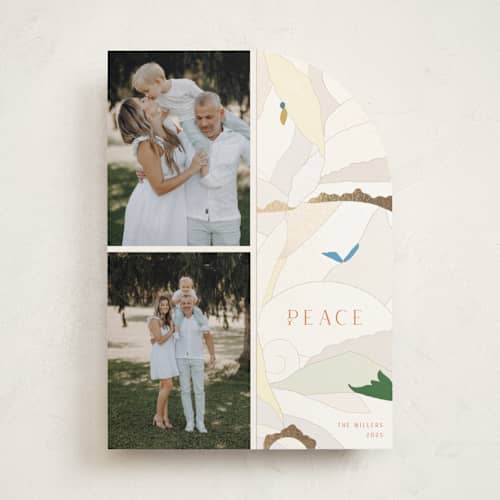 This is a tangerine met with foil pressed by Sumak Studio called all shades of white printing on recycled smooth signature in standard
