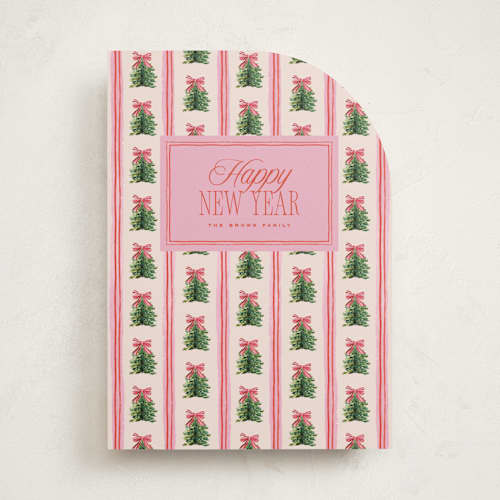 This is a strawberry non photo holiday cards with standard by Claudia Orengo called preppy memories printing on signature in standard