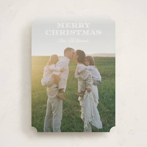 This is a sugar photo christmas cards with standard by Carolyn MacLaren called classic coast printing on recycled smooth signature in standard