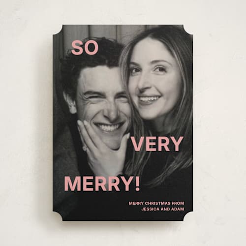 This is a bubblegum photo christmas cards with standard by Kercia Jane called so much fun printing on recycled smooth signature in standard