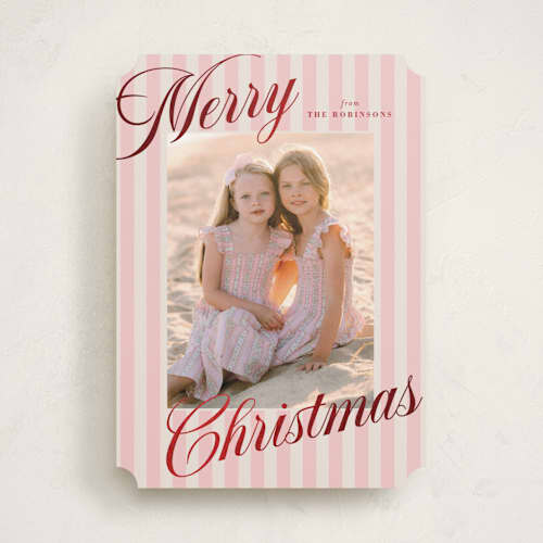 This is a gumdrops foil pressed holiday cards with foil pressed by Carrie ONeal called winter sangria printing on recycled smooth signature in standard