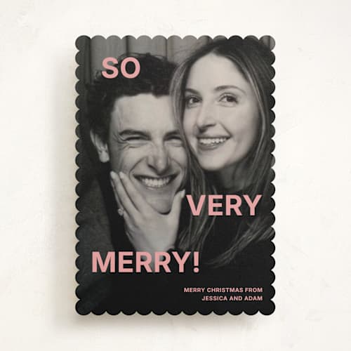 This is a bubblegum photo christmas cards with standard by Kercia Jane called so much fun printing on recycled smooth signature in standard