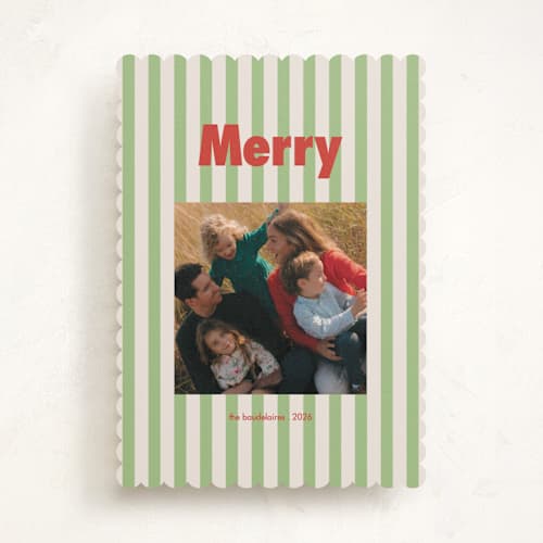 This is a apple holiday photo cards with standard by Morgan Kendall called vintage prep printing on recycled smooth signature in standard