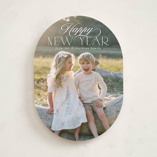 This is a snow photo christmas cards with standard by Deynaaz Daraei called ashby printing on recycled smooth signature in standard