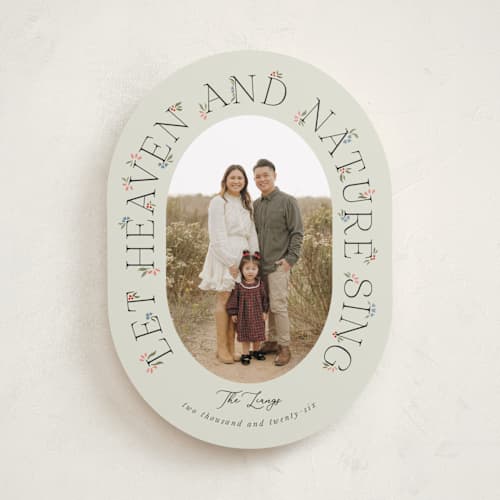 This is a earth photo christmas cards with standard by Brynne Foster called flora printing on recycled smooth signature in standard