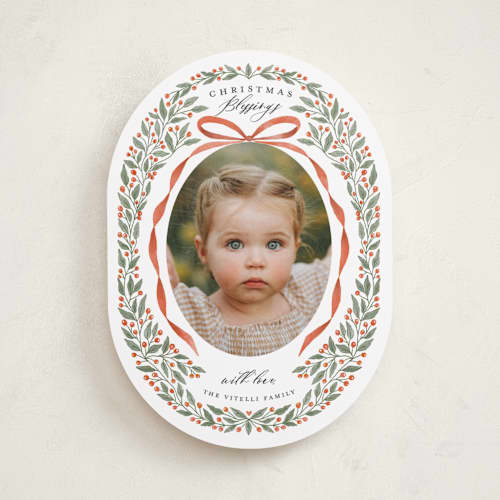 This is a cinnabar photo christmas cards with standard by Tracey Khalei called shiloh printing on recycled smooth signature in standard