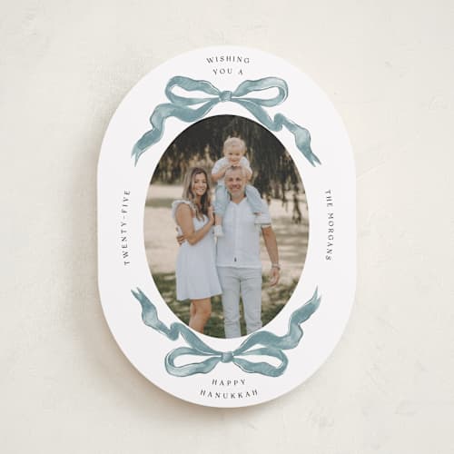 This is a snow hanukkah cards with standard by Pati Cascino called gibson printing on recycled smooth signature in standard