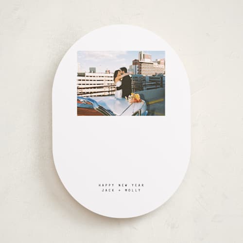 This is a coal holiday photo cards with standard by JoAnn Jinks called max printing on recycled smooth signature in standard