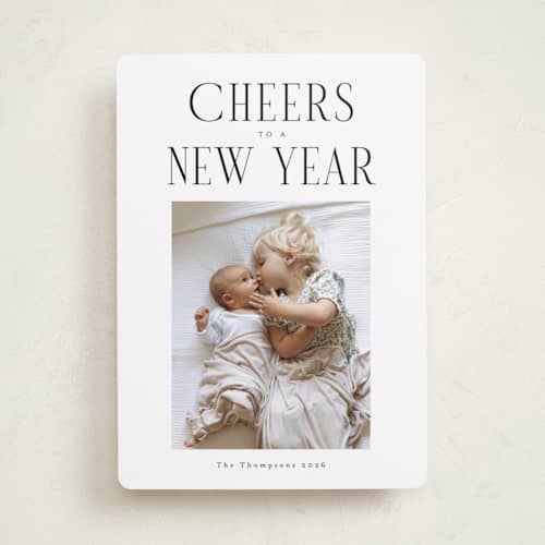 This is a ice photo christmas cards with standard by Christy Hy Lee called the modern printing on recycled smooth signature in standard