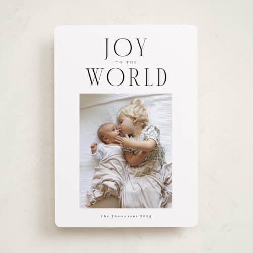 This is a ice photo christmas cards with standard by Christy Hy Lee called the modern printing on recycled smooth signature in standard