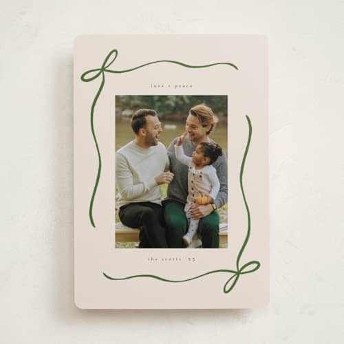 This is a spruce photo christmas cards with standard by chocomocacino called carajillo printing on recycled smooth signature in standard