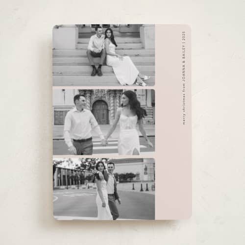 This is a sugar plum photo christmas cards with standard by Morgan Kendall called viewfinder printing on recycled smooth signature in standard