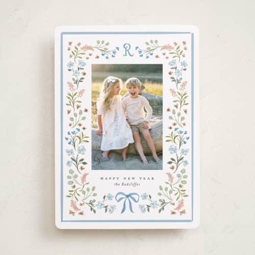 This is a blue jay photo christmas cards with standard by Melanie Kosuge called lafayette printing on recycled smooth signature in standard