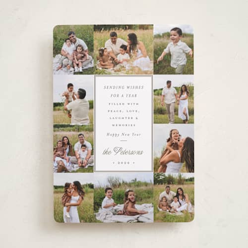 This is a gingerbread photo christmas cards with standard by Emily Betts called ten printing on recycled smooth signature in standard