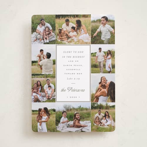 This is a gingerbread photo christmas cards with standard by Emily Betts called ten printing on recycled smooth signature in standard